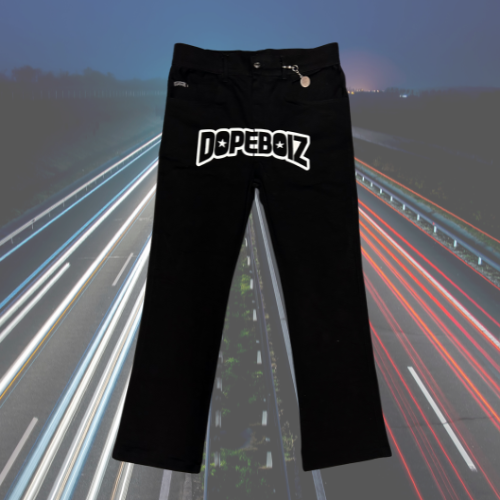 Dopeboiz Stars Denim Pants - Black