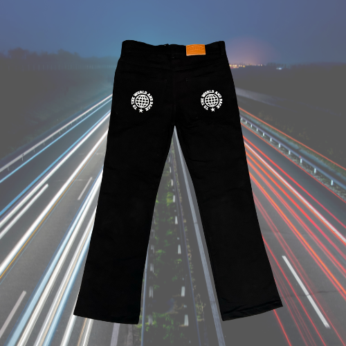 Dopeboiz Stars Denim Pants - Black